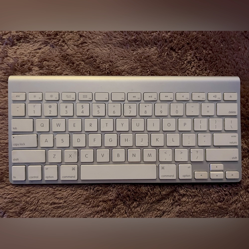 Apple wireless Bluetooth keyboard, must have for anyone with a laptop or tablet!